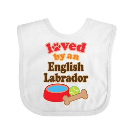 Inktastic English Labrador Dog Lover Gift Baby Boy or Baby Girl Bib