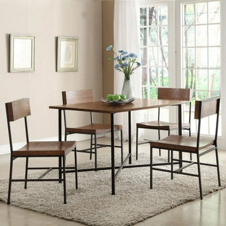 Carolina Fletcher 5 Piece Rectangular Dining Table Set with Fletcher Dining Chairs