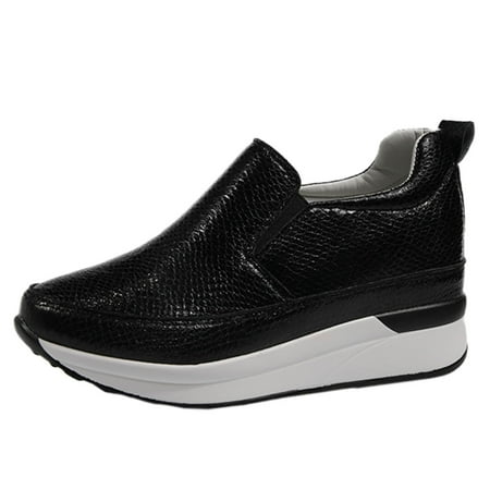 Cathalem Ladies Fashion Color Blocking Leather Covered Foot Round Toe Thick Sole Casual Shoes Black 42
Cathalem Ladies Fashion Color Blocking Leather Covered Foot Round Toe Thick Sole Casual Shoes Black 42