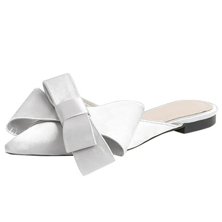 Youmylove Women Slide Slippers Ladies Pointed Toe Shallow Flat Solid Color Casual Bow Tie Slipper Shoes Leisure Comfort Cozy Daily Walking
Youmylove Women Slide Slippers Ladies Pointed Toe Shallow Flat Solid Color Casual Bow Tie Slipper Shoes Leisure Comfort Cozy Daily Walking