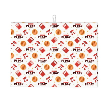 Large Dish Drying Mats for Kitchen Counter - happy PI day 18x24In Anti-Slip Absorbent Microfiber Drying Mat for Kitchen Counter Mat Dish Rack Mat with Hanging Loop
Large Dish Drying Mats for Kitchen Counter - happy PI day 18x24In Anti-Slip Absorbent Microfiber Drying Mat for Kitchen Counter Mat Dish Rack Mat with Hanging Loop