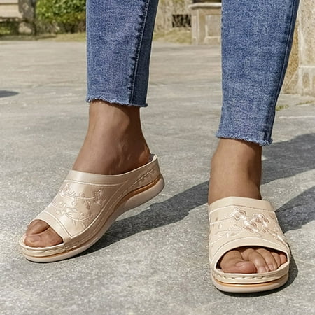 Alueeu Women s sandals Summer Womens Casual Shoes Breathable Thick Soled Wedges Leisure Sandals
Alueeu Women s sandals Summer Womens Casual Shoes Breathable Thick Soled Wedges Leisure Sandals