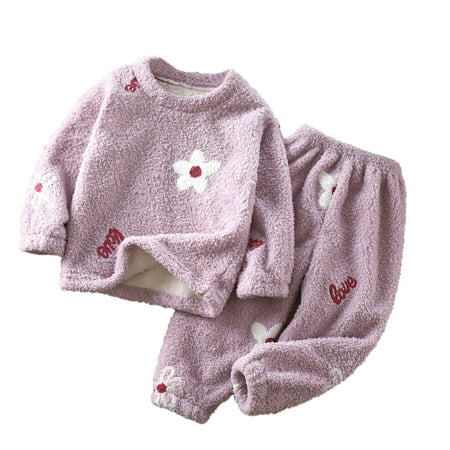 RYRJJ 2 Piece Toddler Boys Girls Winter Sherpa Fleece Pajama Set Warm Matching Sleepwear Set Pullover Tops+Pants Outfits Kids Loungwear Sets(Purple 6 Years)
RYRJJ 2 Piece Toddler Boys Girls Winter Sherpa Fleece Pajama Set Warm Matching Sleepwear Set Pullover Tops+Pants Outfits Kids Loungwear Sets(Purple 6 Years)