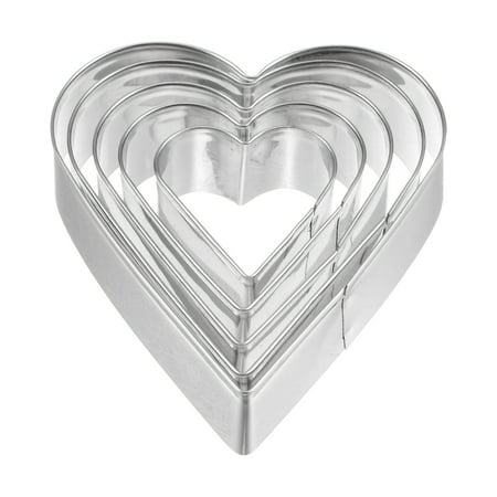 Uxcell Cookie Cutters Heart Shaped Stainless Steel Biscuit Cookie Cutter 5 Pack
Uxcell Cookie Cutters Heart Shaped Stainless Steel Biscuit Cookie Cutter 5 Pack
