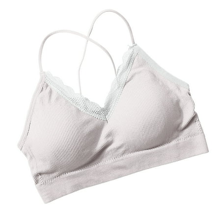 YWDJ Sleep Bras for Women Sexy Seamless Lace Thread Beautiful Back Tube Top Cross Strap Base Underwear Gray Free Size
YWDJ Sleep Bras for Women Sexy Seamless Lace Thread Beautiful Back Tube Top Cross Strap Base Underwear Gray Free Size