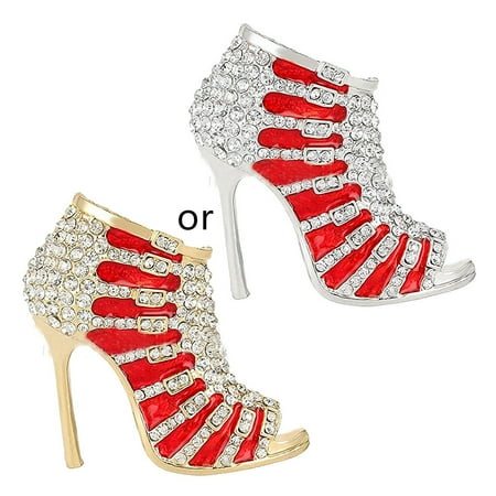 HOTYA Elegant Lady High Heel Shoe Faux Diamond Rhinestone Alloy Crystal Brooch Pin Wedding Bridal Clothing Brooches Denim Jacket Decorations Accessories
HOTYA Elegant Lady High Heel Shoe Faux Diamond Rhinestone Alloy Crystal Brooch Pin Wedding Bridal Clothing Brooches Denim Jacket Decorations Accessories
