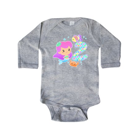 Inktastic Second Birthday Mermaid with fish and crab Gift Baby Girl Long Sleeve Bodysuit
Inktastic Second Birthday Mermaid with fish and crab Gift Baby Girl Long Sleeve Bodysuit