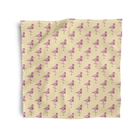 Simply Daisy 18 x 18 Yellow Flamingo Fanfare Martini Napkins Set of 4