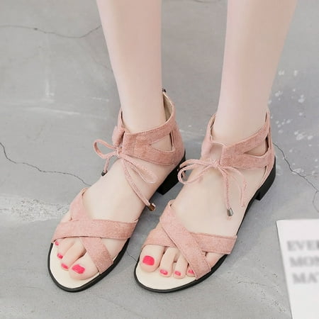 Vedolay Womens Sandals Womens Open Toe Sandals Breathable Comfy Fashion Shoes Causal Sandals Pink 8