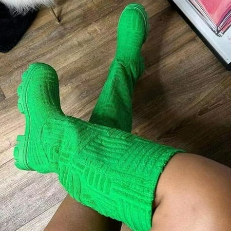 Women‘s Platform Knee High Boots Solid Color Comfortable Slip On Shoes Round Toe Non-slip Shoes
Women‘s Platform Knee High Boots Solid Color Comfortable Slip On Shoes Round Toe Non-slip Shoes