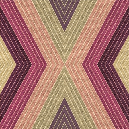 Ahgly Company Indoor Square Patterned Brown Sand Brown Area Rugs 4 Square