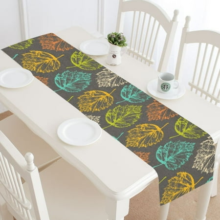 MYPOP Autumn Leaf Table Runner Home Decor 16x72 Inch Colorful Leaves Table Cloth Runner for Wedding Party Banquet Decoration
MYPOP Autumn Leaf Table Runner Home Decor 16x72 Inch Colorful Leaves Table Cloth Runner for Wedding Party Banquet Decoration