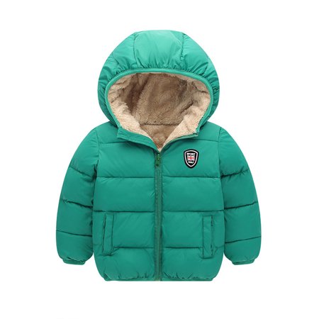 EHTMSAK Toddler Child Boy Girl Fall Winter Hooded Jackets Infant Baby Thicken Long Sleeve Coat Fleece Zip Up Outerwear Green 130
EHTMSAK Toddler Child Boy Girl Fall Winter Hooded Jackets Infant Baby Thicken Long Sleeve Coat Fleece Zip Up Outerwear Green 130
