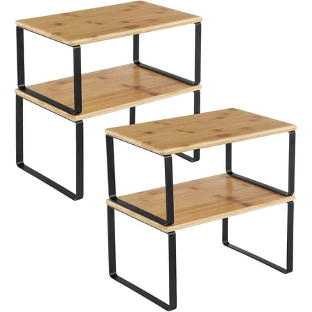 4 Pack Cabinet Organizer Shelf, Kitchen Counter Shelves, Kitchen Storage, Spice Rack