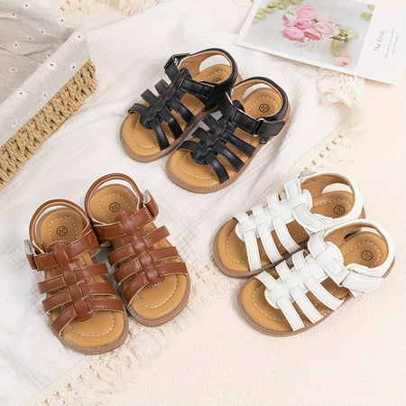 Trendy Solid Color Open Toe Sandals For Girls Breathable Lightweight Sandals For Indoor Outdoor Summer
Trendy Solid Color Open Toe Sandals For Girls Breathable Lightweight Sandals For Indoor Outdoor Summer