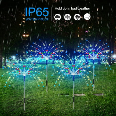 GUSTVE Solar Firework Lights 120LED Solar Decorative Lights 8 Lighting Modes With Remote Control Waterproof 6 Wire Connection Christmas Garden DIY Firework Lights
GUSTVE Solar Firework Lights 120LED Solar Decorative Lights 8 Lighting Modes With Remote Control Waterproof 6 Wire Connection Christmas Garden DIY Firework Lights