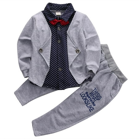 Toddler Baby Boy Outfits Polka Dot Long Sleeve BowBlouse + Pants Set Spring Autumn Clothes
Toddler Baby Boy Outfits Polka Dot Long Sleeve BowBlouse + Pants Set Spring Autumn Clothes