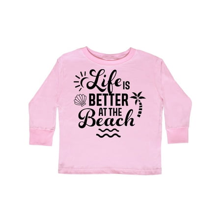 Inktastic Life is Better at The Beach with Sunshine Seashell and Palm Trees Gift Toddler Boy or Toddler Girl Long Sleeve T-Shirt
Inktastic Life is Better at The Beach with Sunshine Seashell and Palm Trees Gift Toddler Boy or Toddler Girl Long Sleeve T-Shirt