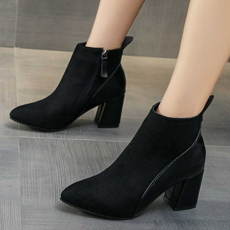 Mackneog Shoes Boots Pointed Suede Women s Side Boots Stitching Ankle Zipper Women s Boots Gift on Clearance
Mackneog Shoes Boots Pointed Suede Women s Side Boots Stitching Ankle Zipper Women s Boots Gift on Clearance