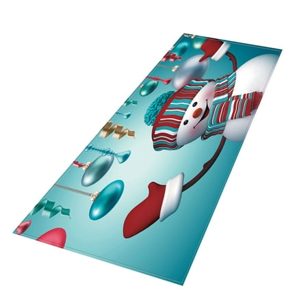 Hinvhai Clearance Merry Christmas Welcome Doormats Indoor Home Carpets Decor
