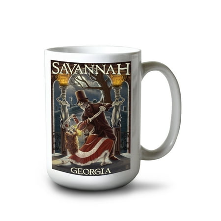 15 fl oz Ceramic Mug Savannah Georgia Skeletons Dancing Dishwasher & Microwave Safe
15 fl oz Ceramic Mug Savannah Georgia Skeletons Dancing Dishwasher & Microwave Safe