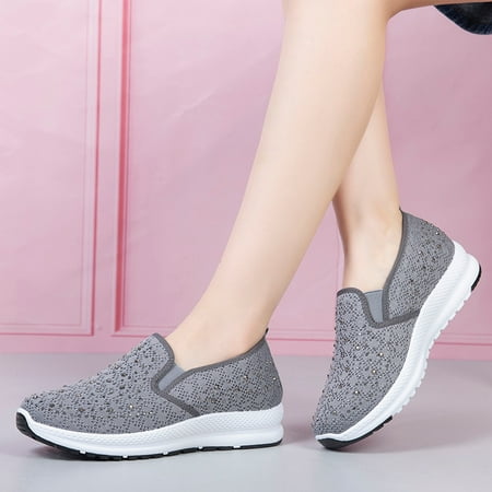 Fashion Women Solid Color Flying Shoes Casual Mesh Lacing Pumps Flat Sequins Sports Shoes
Fashion Women Solid Color Flying Shoes Casual Mesh Lacing Pumps Flat Sequins Sports Shoes