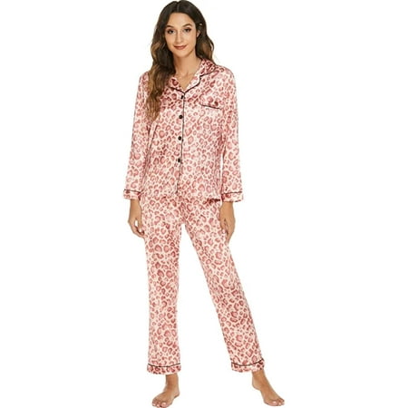 CoCopeaunts Womens Silk Satin Pajamas 2 Piece Outfit Long Sleeve Lapel Button Down Tops Wide Leg Loose Warm Loungewear Pajama Set
CoCopeaunts Womens Silk Satin Pajamas 2 Piece Outfit Long Sleeve Lapel Button Down Tops Wide Leg Loose Warm Loungewear Pajama Set