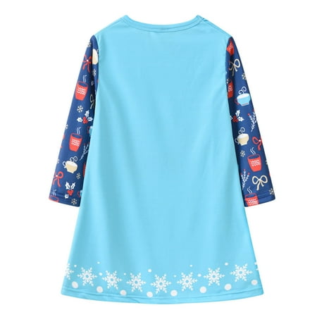 EHTMSAK Infant Baby Toddler Child Children Kids Christmas Dresses for Girls Long Sleeve Dress Fall Winter Sundress Blue 3Y-8Y 90
EHTMSAK Infant Baby Toddler Child Children Kids Christmas Dresses for Girls Long Sleeve Dress Fall Winter Sundress Blue 3Y-8Y 90