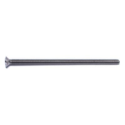 #6-32 x 3 18-8 Stainless Steel Coarse Thread Phillips Flat Head Machine Screws MSFSS-200