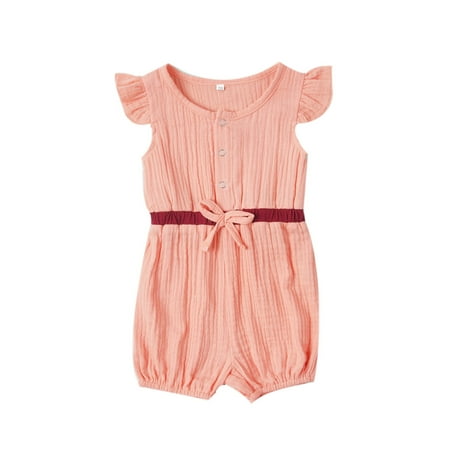 Carolilly Infant Baby Girls Romper Summer Sleeveless Ruffle Loose Drawing Straps Jumpsuit
Carolilly Infant Baby Girls Romper Summer Sleeveless Ruffle Loose Drawing Straps Jumpsuit