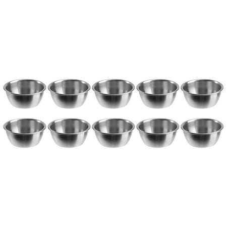 10pcs Stainless Steel Condiment Sauce Cups Tomato Sauce Container Dipping Bowl for Restaurant Home Party
10pcs Stainless Steel Condiment Sauce Cups Tomato Sauce Container Dipping Bowl for Restaurant Home Party