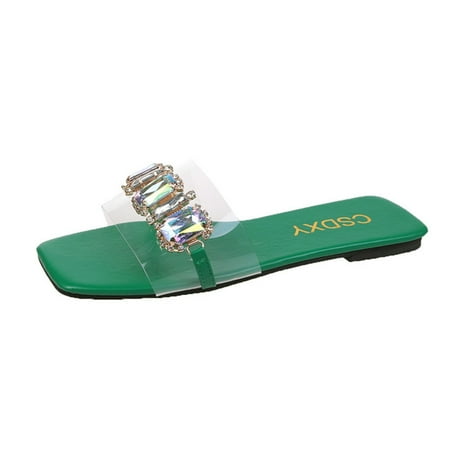 Women s Flats Sandals Summer Casual Lightweight One Strap Rhinestones Slippers Open Toe Comfort Mini Heel Slides Shoes
Women s Flats Sandals Summer Casual Lightweight One Strap Rhinestones Slippers Open Toe Comfort Mini Heel Slides Shoes