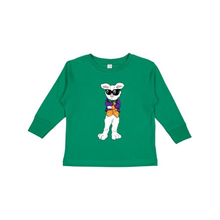 Inktastic Easter Bunny Boss with Sunglasses and Jacket Gift Toddler Boy or Toddler Girl Long Sleeve T-Shirt