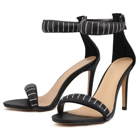 THE SHY Women s Open Toe Stiletto Sandals Strap Ankle Zip High Heel Dress Party Work Dance Evening Wedding Sandals
THE SHY Women s Open Toe Stiletto Sandals Strap Ankle Zip High Heel Dress Party Work Dance Evening Wedding Sandals