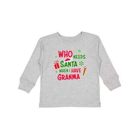 Inktastic Who Needs Santa when I Have Granma Gift Toddler Boy or Toddler Girl Long Sleeve T-Shirt
Inktastic Who Needs Santa when I Have Granma Gift Toddler Boy or Toddler Girl Long Sleeve T-Shirt