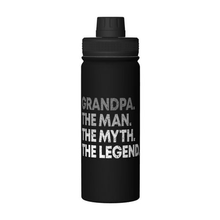 Grandpa The Man The Myth 18 Oz Water Bottles Insulated Water Bottle Stainless Steel Thermos with Flip Lid
Grandpa The Man The Myth 18 Oz Water Bottles Insulated Water Bottle Stainless Steel Thermos with Flip Lid