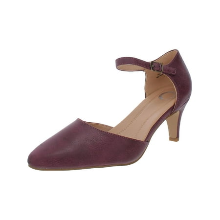 Journee Collection Womens Bettie Tru Comfort Foam Almond Toe Mid Heel Pumps