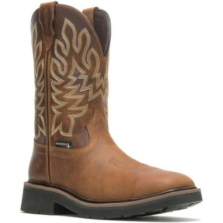 Wolverine Men s Rancher Steel Toe WP Wellington Work Boot- Tobacco