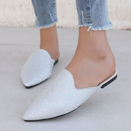 Vedolay Women s Business Casual Shoes Women s Slip-On Walking Shoes Lightweight Soft Leisure Shoes White 8.5