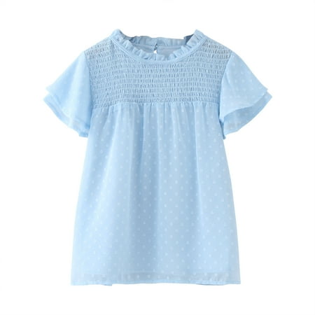 Zlekejiko Toddler Girls T Shirts Ruffle Short Sleeve Round Neck Loose Blouse Summer Solid Color Casual Girl Tee Tops Tween Girls Crop Top Toddler Girls Denim Top
Zlekejiko Toddler Girls T Shirts Ruffle Short Sleeve Round Neck Loose Blouse Summer Solid Color Casual Girl Tee Tops Tween Girls Crop Top Toddler Girls Denim Top