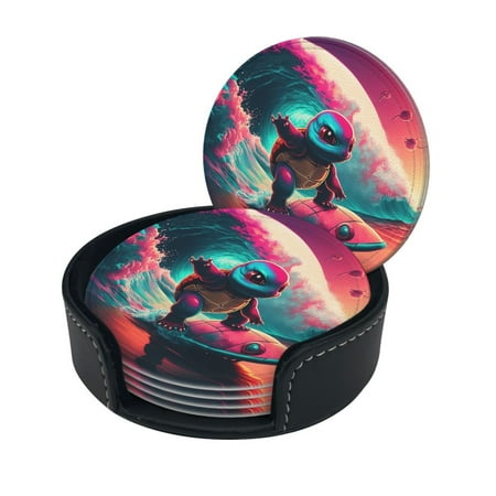 S-Quirtle Anime Funny Coasters 6 Pcs Leather Coasters That Protect Furniture From Water Marks Scratches And Damage
S-Quirtle Anime Funny Coasters 6 Pcs Leather Coasters That Protect Furniture From Water Marks Scratches And Damage