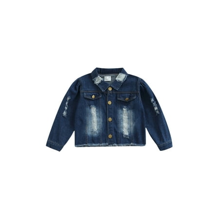 Toddler Baby Girls Ripped Denim Jackets Fashion Long Sleeve Button Down Distressed Jean Jackets
Toddler Baby Girls Ripped Denim Jackets Fashion Long Sleeve Button Down Distressed Jean Jackets