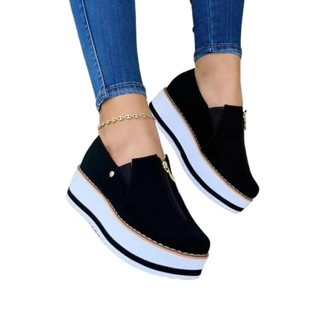 Colisha Ladies Loafers Comfort Walking Shoes Platform Casual Shoe Work Fashion Slip On Black 8.5
Colisha Ladies Loafers Comfort Walking Shoes Platform Casual Shoe Work Fashion Slip On Black 8.5