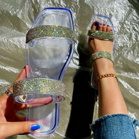 Summer Sandals For Women Flat Slip On Sandals Crystal Roman Shoes Open Toe Casual Sandals Slippers
Summer Sandals For Women Flat Slip On Sandals Crystal Roman Shoes Open Toe Casual Sandals Slippers