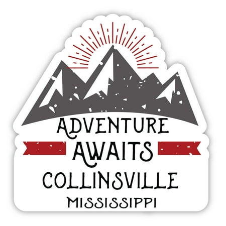 Collinsville Mississippi Souvenir 4-Inch Magnet Adventure Awaits Design