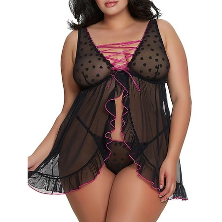Zdcdcd Womens Sissy Sexy Nightdress G-string Underwear Lingerie Sleepwear Set Plus Size
Zdcdcd Womens Sissy Sexy Nightdress G-string Underwear Lingerie Sleepwear Set Plus Size