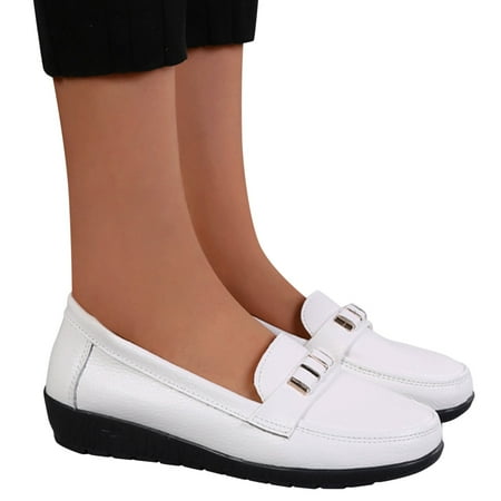 PEASKJP Shoes Ladies Casual Soft Sole Non-Slip Anti-Slip Casual Shoes Non Slip Work Trainer White 7.5
PEASKJP Shoes Ladies Casual Soft Sole Non-Slip Anti-Slip Casual Shoes Non Slip Work Trainer White 7.5