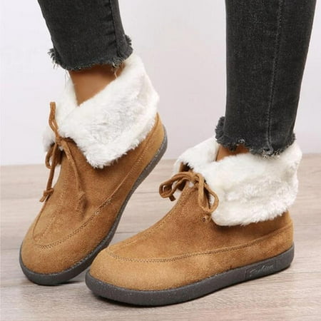 Hvyes Boots Deals Teen Girls Gifts Vintage Round Toe Fleece Warm Solid Ankle Boots Flat Boots for Women
Hvyes Boots Deals Teen Girls Gifts Vintage Round Toe Fleece Warm Solid Ankle Boots Flat Boots for Women