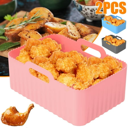 OROMYO 2Pcs Air Fryer Silicone Pot with Handle Heat Resistant Reusable Air Fryer Silicone Pot Round Food Grade Non-Stick Air Fryer Silicone Basket
OROMYO 2Pcs Air Fryer Silicone Pot with Handle Heat Resistant Reusable Air Fryer Silicone Pot Round Food Grade Non-Stick Air Fryer Silicone Basket