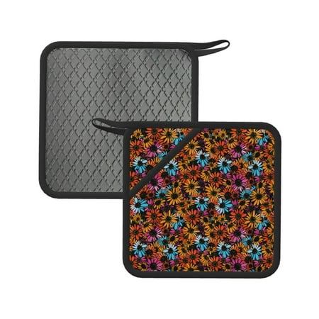 2PCS Pot Holders for Kitchen - Heat Resistant Silicone Pot Holders with Hanging Loop Colorful Daisies Flowers A Non Slip Oven Hot Pads Potholders for Decor Baking Cooking Kitchen
2PCS Pot Holders for Kitchen - Heat Resistant Silicone Pot Holders with Hanging Loop Colorful Daisies Flowers A Non Slip Oven Hot Pads Potholders for Decor Baking Cooking Kitchen